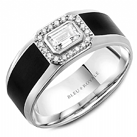 Diamond Wedding Bands - Men'