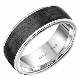 Precious Metal (No Stones) Wedding Bands  -  Men'