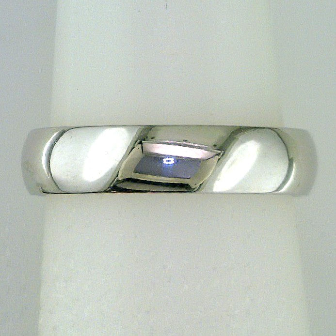 14 Karat White Wedding Band