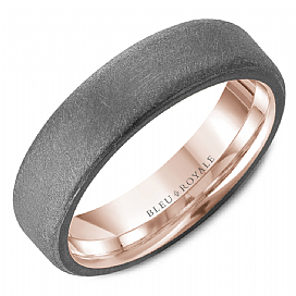 Precious Metal (No Stones) Wedding Bands  -  Men'