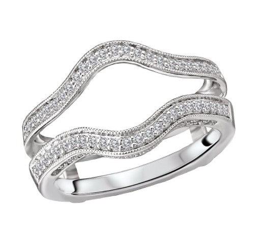 Guard 14 Karat White Wedding Band