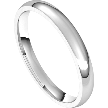 14 Karat White Wedding Band