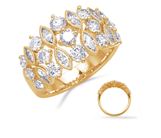 Fashion 14 Karat Yellow Fashion Ring