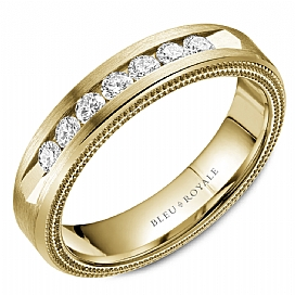 Diamond Wedding Bands - Men'