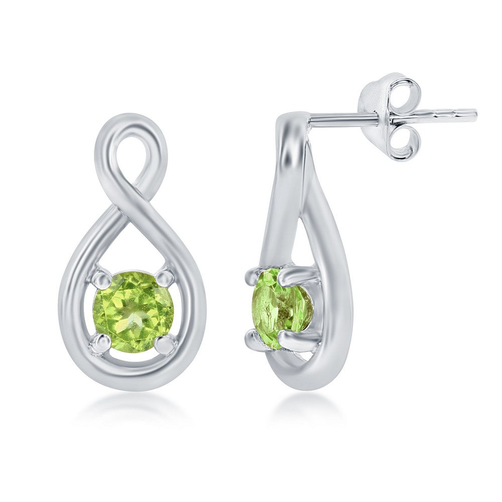 Peridot Sterling Silver Earrings