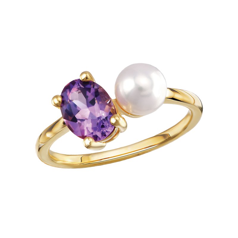 14 Karat Yellow Pearl Ring