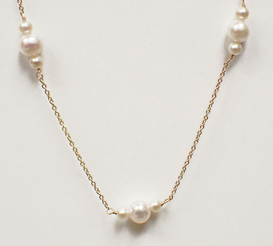 14 Karat Yellow Pearl Necklace