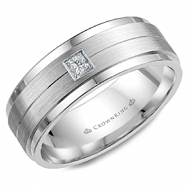 Diamond Wedding Bands - Men'