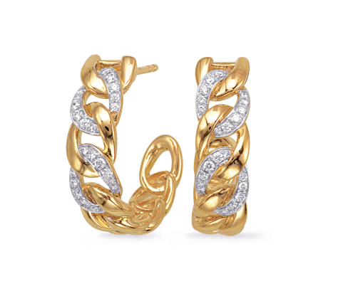 Hoop 14 Karat Yellow Earrings