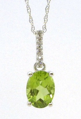 10 Karat White Peridot Pendant