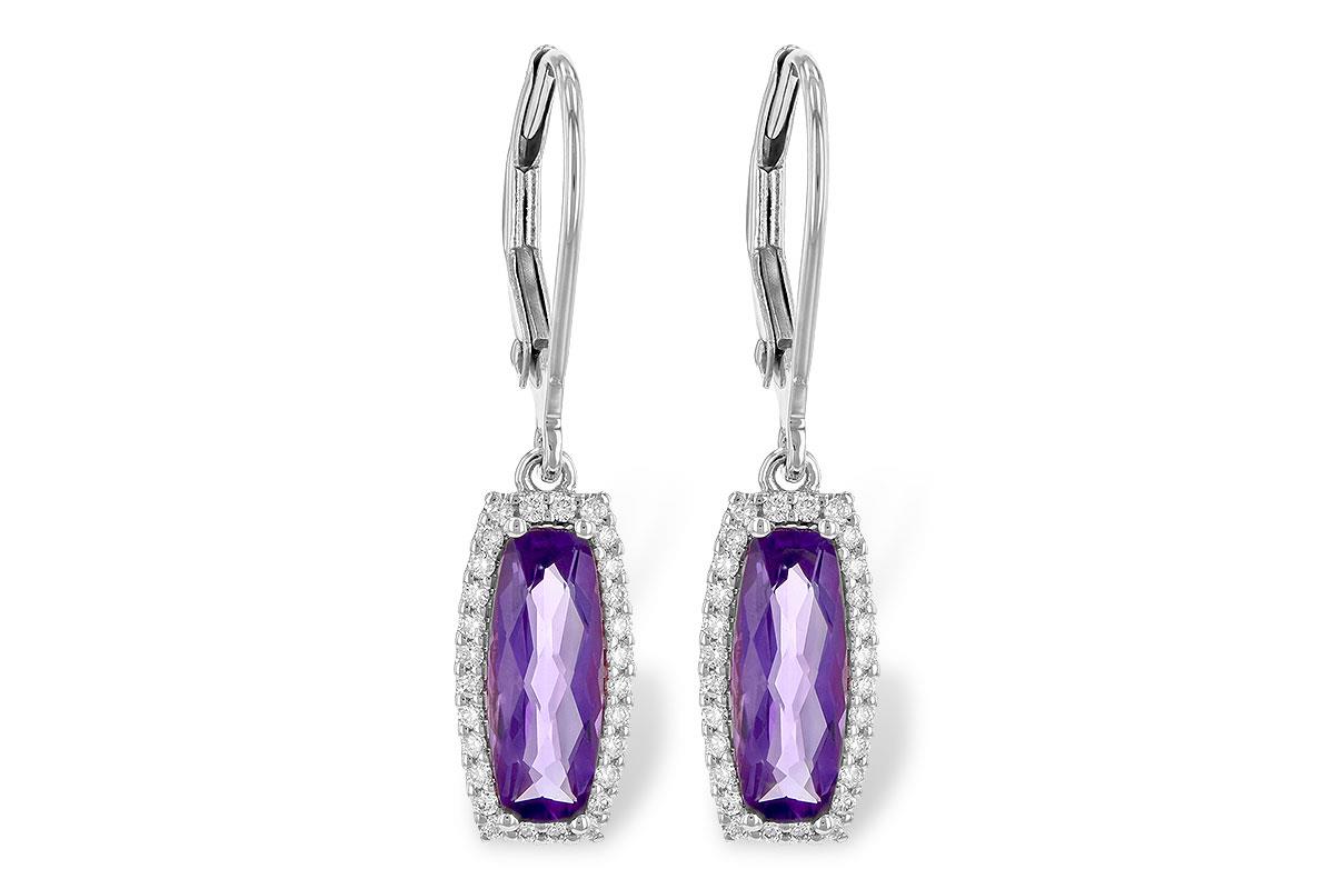 Dangle 14 Karat White Amethyst Earring