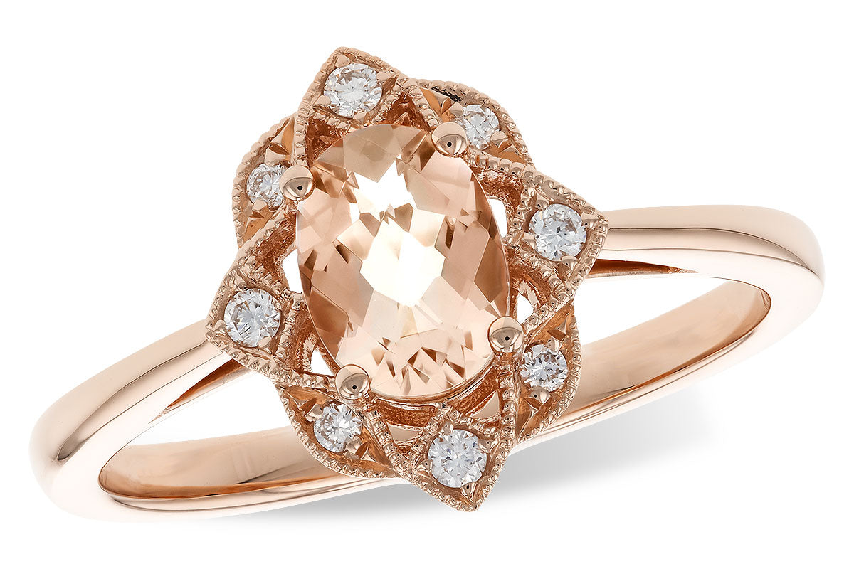 14 Karat Rose Morganite Ring