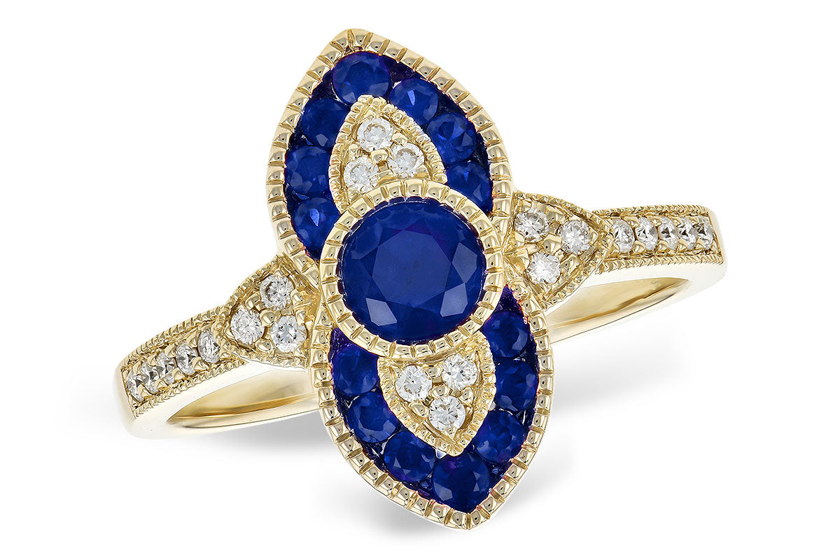 14 Karat Yellow Sapphires Ring