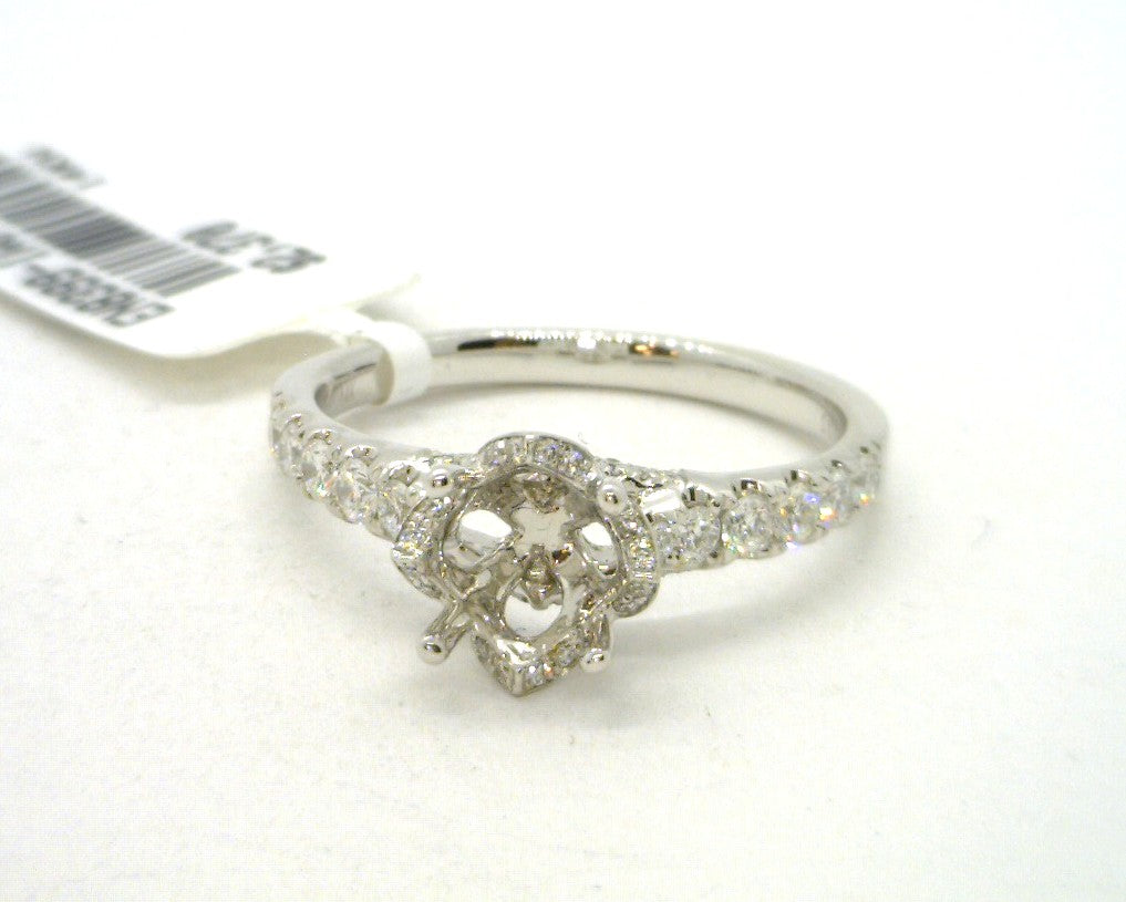 14 Karat White Engagement Ring