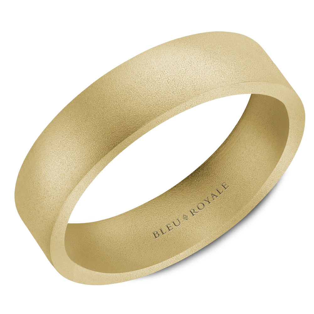 Precious Metal (No Stones) Wedding Bands  -  Men'