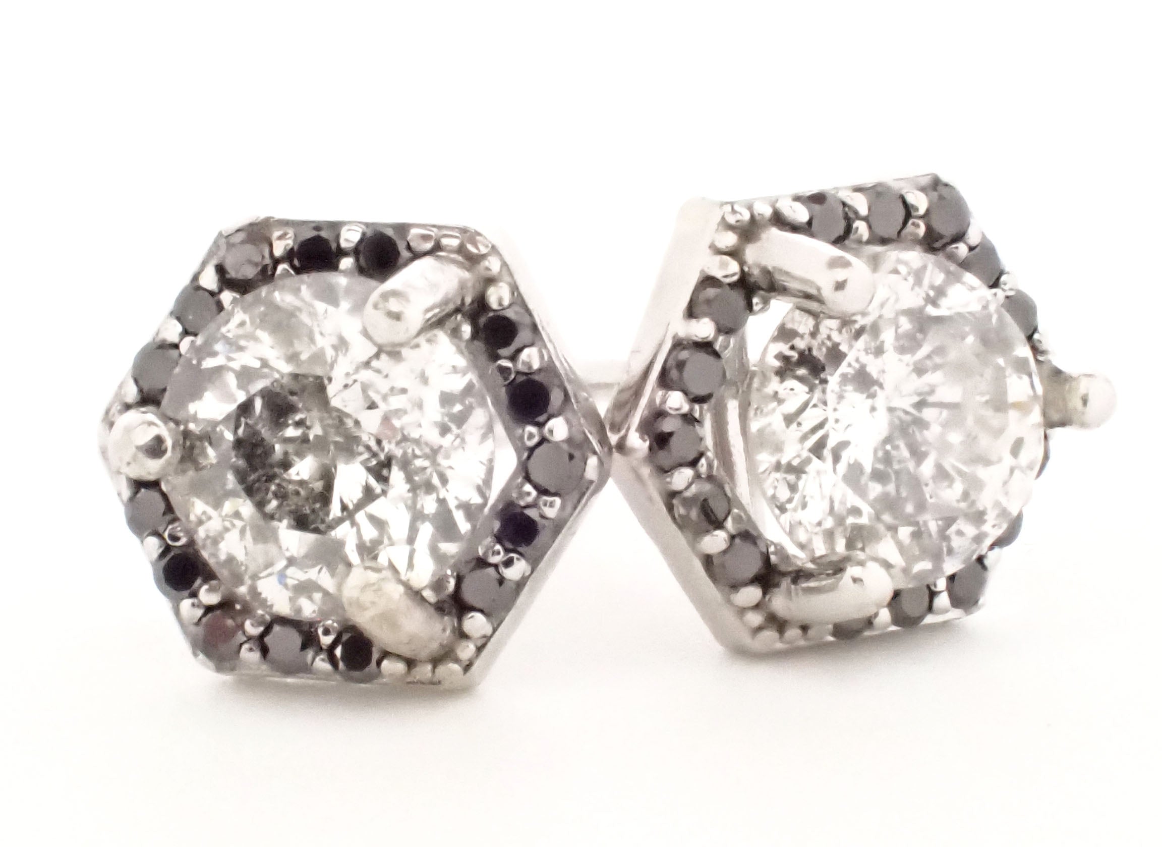 Stud 14 Karat White Earrings