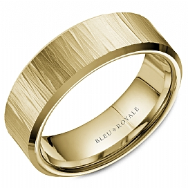 Precious Metal (No Stones) Wedding Bands  -  Men'