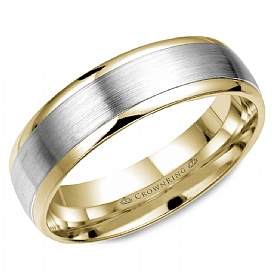 Precious Metal (No Stones) Wedding Bands  -  Men'