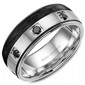 Diamond Wedding Bands - Men'