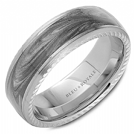 Precious Metal (No Stones) Wedding Bands  -  Men'