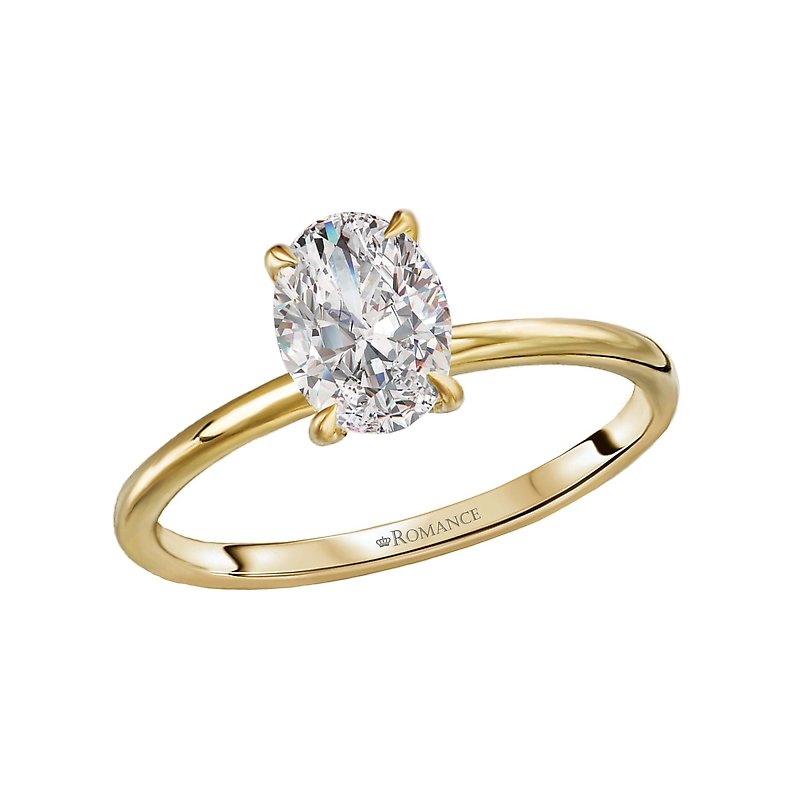 Solitaire 14 Karat Yellow Semi-Mounting