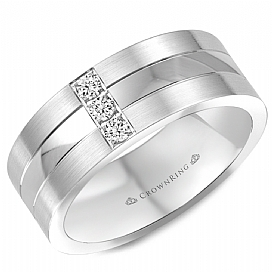 Diamond Wedding Bands - Men'