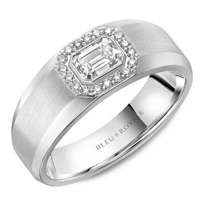 14 Karat White Wedding Band