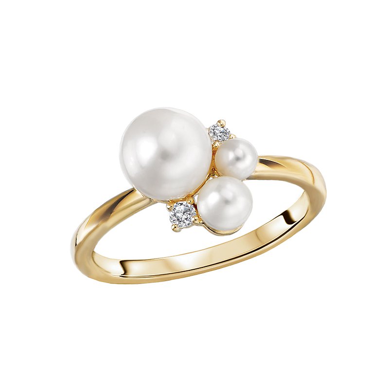 14 Karat Yellow Pearl Ring