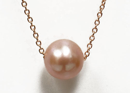 14 Karat Rose Pearl Necklace