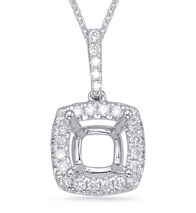 14 Karat White Pendant