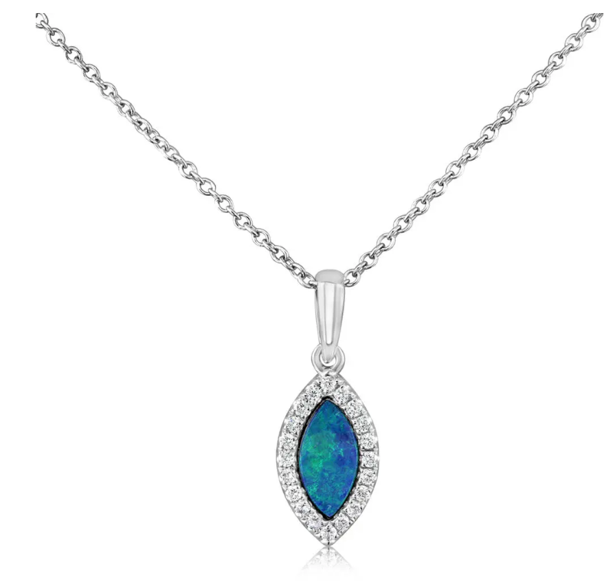 14 Karat White Opal Pendant