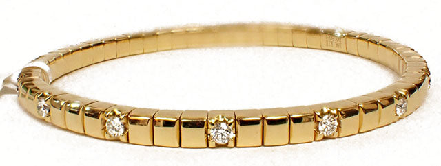 Bangle 18 Karat Yellow Diamond Bracelet