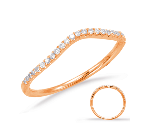 Contour 14 Karat Rose Wedding Band