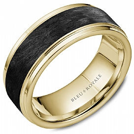 Precious Metal (No Stones) Wedding Bands  -  Men'