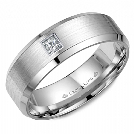 Diamond Wedding Bands - Men'