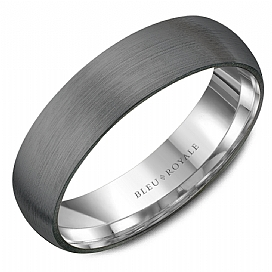 Precious Metal (No Stones) Wedding Bands  -  Men'