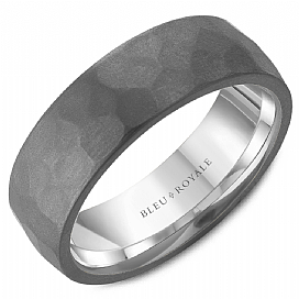 Precious Metal (No Stones) Wedding Bands  -  Men'