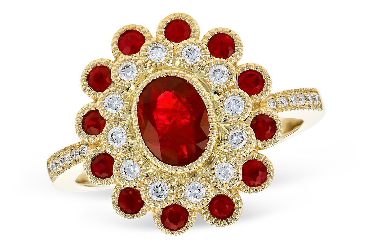 14 Karat Yellow Ruby Ring