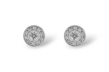 Stud 14 Karat White Earrings