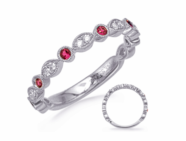 14 Karat White Ruby Ring