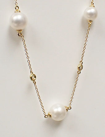 14 Karat Yellow Pearl Necklace