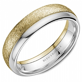 Precious Metal (No Stones) Wedding Bands  -  Men'