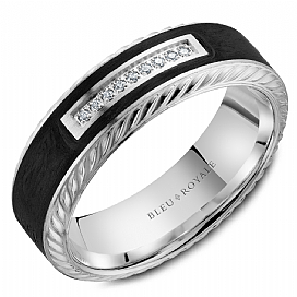 Diamond Wedding Bands - Men'