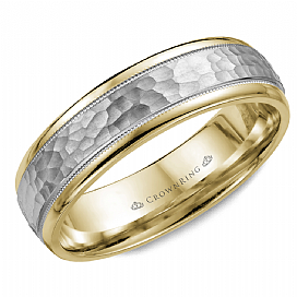 Precious Metal (No Stones) Wedding Bands  -  Men'