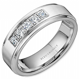 Diamond Wedding Bands - Men'