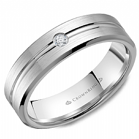 Diamond Wedding Bands - Men'