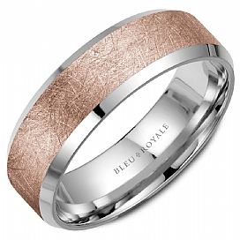 Precious Metal (No Stones) Wedding Bands  -  Men'