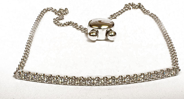 Bolo 14 Karat White Diamond Bracelet