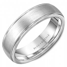 Precious Metal (No Stones) Wedding Bands  -  Men'