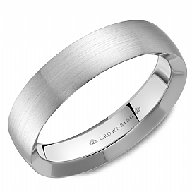 Precious Metal (No Stones) Wedding Bands  -  Men'